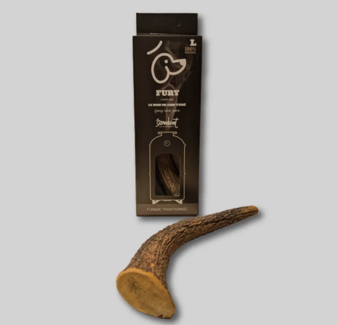 Bois de cerf entier fumé